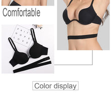 Load image into Gallery viewer, Sexy Women Lingerie U Backless Bras Underwear Deep U Low Cut Push Up Bra Intimates ECMLN Female Breathable Bralette