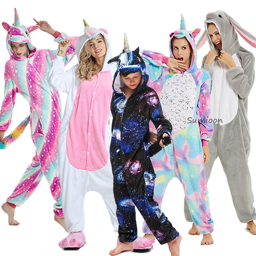 Meninas meninos inverno kigurumi pijamas unicórnio dos desenhos animados anime animal onesies crianças pijamas flanela quente macacão crianças pijamas